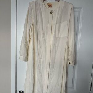 Vintage Lady Katie Cream Midi Dress Size 16 | Needs Cleaning and  Stained